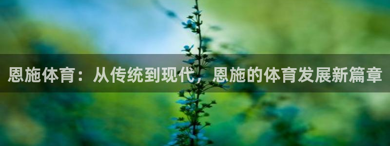 恩施体育：从传统到现代，恩施的体育发展新篇章